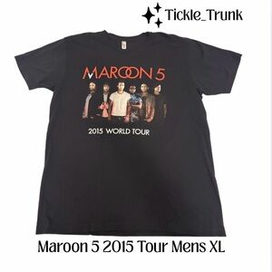 American Apparel Black Maroon 5 Tour Shirt
